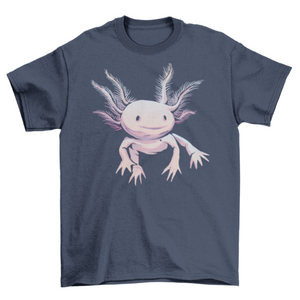 Axolotl Shirt Realistic axolotl animal t-shirt Turquoise Theseus