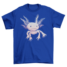Load image into Gallery viewer, Axolotl Shirt Realistic axolotl animal t-shirt Turquoise Theseus
